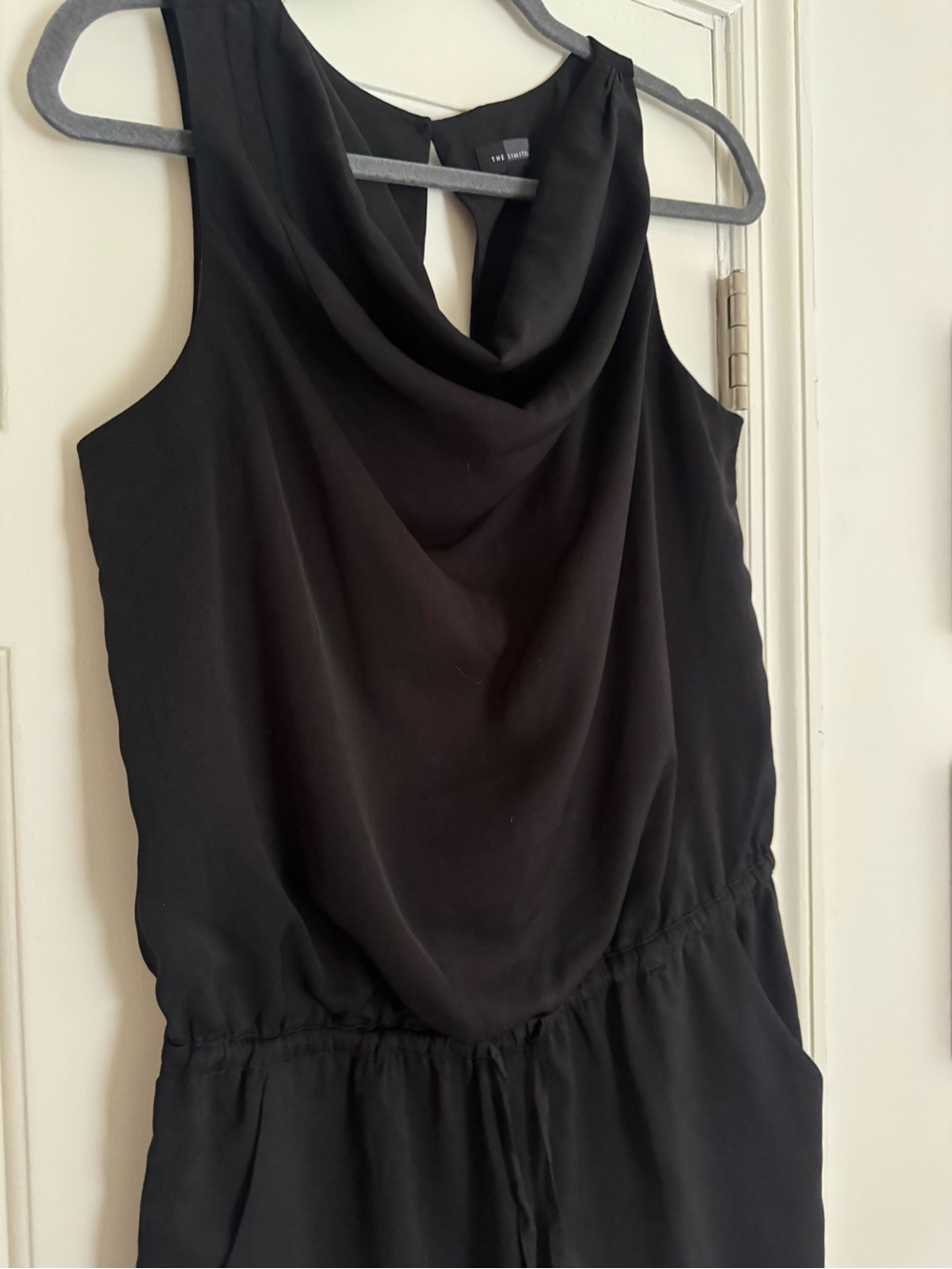 The Limited Black One-Shoulder Cowl Neck Dress